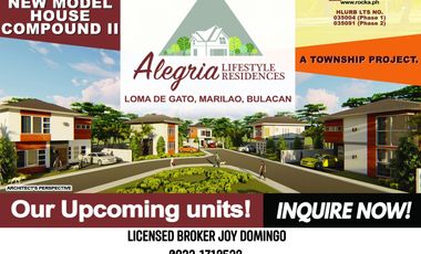 Single Detached with big lot area in Alegria Residences - 4 to 5 bedroom , Loma de gato Marilao near NLEX