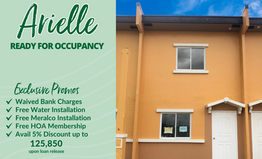 2 BEDROOM ARIELLE RFO TOWNHOUSE FOR SALE in Los Banos, Laguna