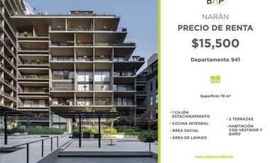 Departamento en Renta Narán 941