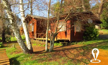 Casa y 3 cabañas parcela 8.300m². Villarrica-Pucón