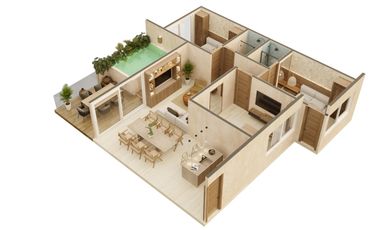 Departamentos con alberca propia en Holistika a super precios