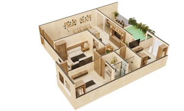 Departamentos con alberca propia en Holistika a super precios