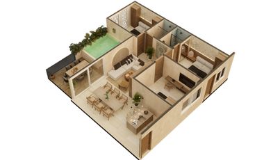 Departamentos con alberca propia en Holistika a super precios