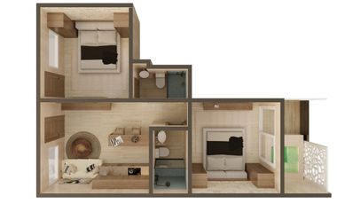 Departamentos con alberca propia en Holistika a super precios