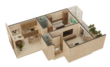 Departamentos con alberca propia en Holistika a super precios