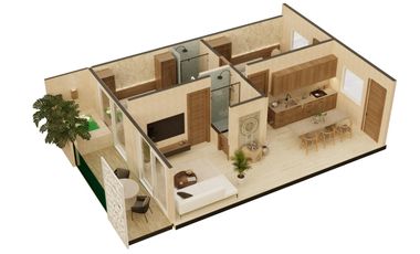 Departamentos con alberca propia en Holistika a super precios