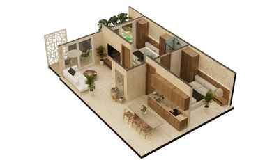 Departamentos con alberca propia en Holistika a super precios