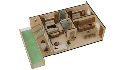 Departamentos con alberca propia en Holistika a super precios