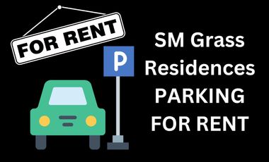 SM GRASS RESIDENCES COVERED PARKING FOR RENT