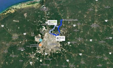 Terrenos en venta en Chicxulub pueblo, Yucatán, zona de alto crecimiento