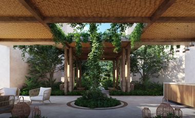 Condo en Residencial con club de playa, golf, alberca en venta Playa del Carmen.