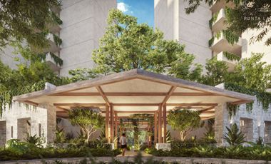 Condo en Residencial con club de playa, golf, alberca en venta Playa del Carmen.