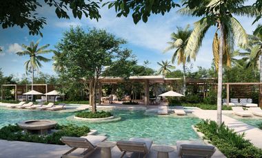Condo en Residencial con club de playa, golf, alberca en venta Playa del Carmen.