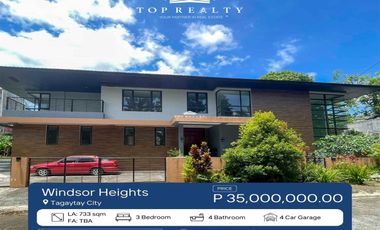 Corner House and Lot for Sale in Tagaytay at Windsor Heights