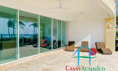 Exclusivo departamento de playa con alberca privada y vista al mar