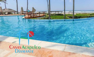Exclusivo departamento de playa con alberca privada y vista al mar