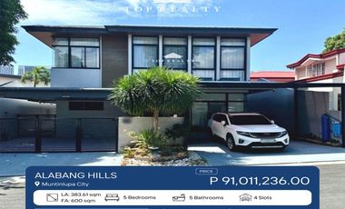 For Sale: 5 Bedroom House and Lot for Sale in Alabang Hills, Muntinlupa City