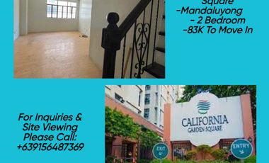 For Sale: Rent To Own Condo in Mandaluyong No Down Payment California Garden Square