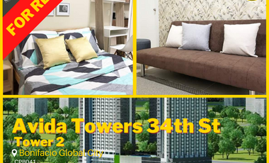 Cute 1 Bedroom Unit in Avida 34th Tower 1 For Lease
