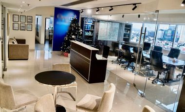 Ready For Occupancy Modern Fully-Furnished Office Space for Sale or Lease in Makati near Rockwell