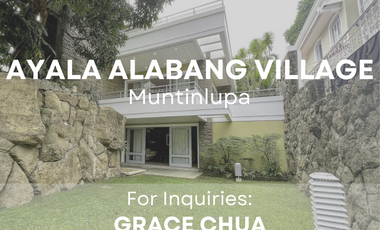 For Sale: 4 Bedroom House and Lot with Spacious Garden in Ayala Alabang Village, Muntinlupa