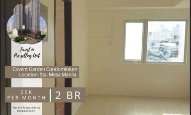 25K PER MONTH in 2-BR 48 sq.m in Manila Sta. Mesa Rent to Own