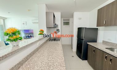 Apartamentos con balcon y piscina-RES