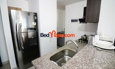 Apartamentos con balcon y piscina-RES