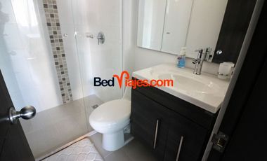 Apartamentos con balcon y piscina-RES