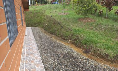 VENDO FINCA PLANA CON INMENSA CASA EN BARBOSA ANTIOQUIA.