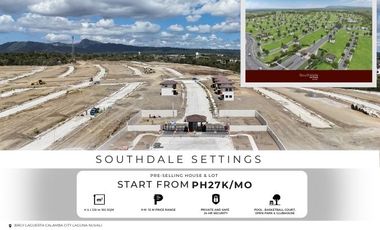 Rush Sale House and Lot For Sale Near to Xavier School & Mirriam College in Nuvali Southdale Settings