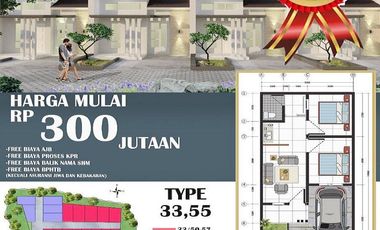 Dijual Rumah Baru Minimalis Modern 2 Type di Pondok Rajeg