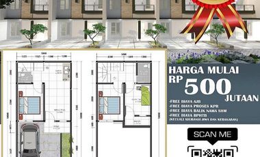 Dijual Rumah Baru Minimalis Modern 2 Type di Pondok Rajeg