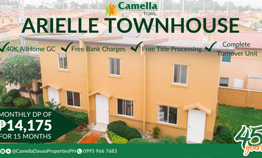2 Bedroom House and Lot TOWNHOUSE in Camella Toril