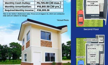 86 sqm House and Lot For sale in Baras Rizal with 2 Bedrooms and 1 Carport (PH2776)