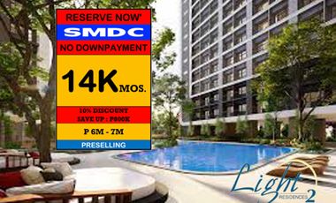 Condo for Sale in Mandaluyong City,Boni-MRT Edsa SMDC LIGHT 2 RESIDENCES Near in Robinson Forum ,Pioneer woods and Light Malls