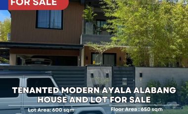 Tenanted Modern Ayala Alabang House and Lot for Sale