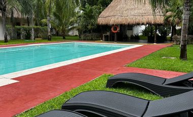 EN VENTA CASA DE 3 RECAMARAS CON AMENIDADES EN RESIDENCIAL LA JOYA EN PLAYA DEL CARMEN