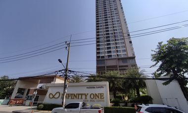 Condo in Downtown Chonburi !!! For Sale Infinity One Condo Chonburi 32.7 sq m. , 16th floor , next to Central Chonburi , Mountain view