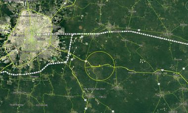TERRENO DE 8 HECTÁREAS EN CARRETERA MÉRIDA-CANCUN