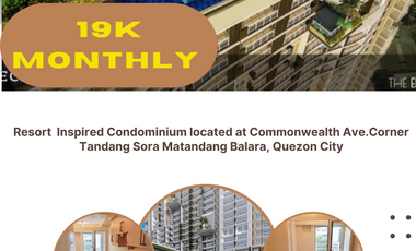 19K MONTHLY DP PROMO - STUDIO Condo Unit in Quezon City