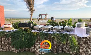 Chalet Suizo al pie del mar de Alquiler para Eventos en Playas Villamil