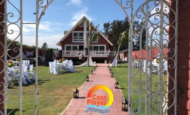 Chalet Suizo al pie del mar de Alquiler para Eventos en Playas Villamil