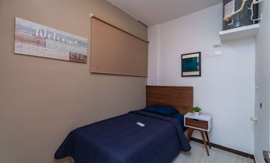 Departamento amueblado, en planta baja, con amenidades, en Chicxulub Puerto.