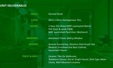 1 & 2 BR Units in Verterra, the first condominium  in Cabanatuan