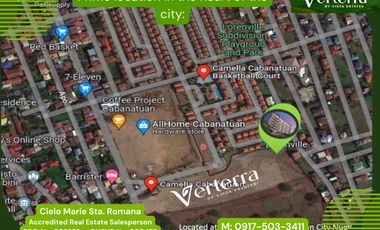 1 & 2 BR Units in Verterra, the first condominium  in Cabanatuan