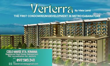 1 & 2 BR Units in Verterra, the first condominium  in Cabanatuan