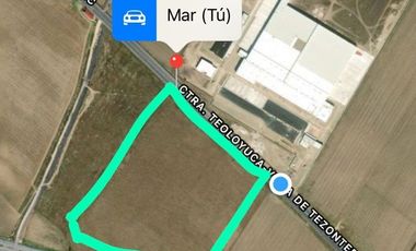 22 Hectáreas En Venta Sobre Carr Villa De Tezontepec Hidalgo Colinda Con Arco Norte