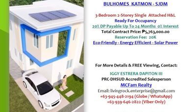 ONLY 20K TO RESERVE 3-BEDROOM 2T&B 2-STOREY SINGLE ATTACHED BLUHOMES KATMON SAN JOSE DEL MONTE ECO-FRIENDLY ENERGY EFFICIENT
