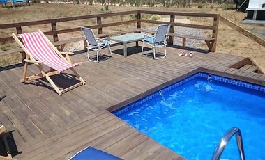 VENDE CASA EN PARCELA, CONDOMINIO SANTA MARIA DE ALGARROBO, 6 DORMITORIOS, 6 BAÑOS, PISCINA, TERRAZA, QUINCHO